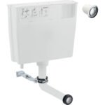 Geberit Low Height Concealed Cistern with Type 01 Push Button - Gloss Chrome