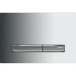 Geberit Sigma50 Square Flush Plate for Dual Flush - Gloss Chrome with Chrome Buttons