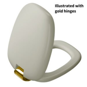 VitrA Plural Soft Close Seat with Chrome Hinge - Matt Taupe