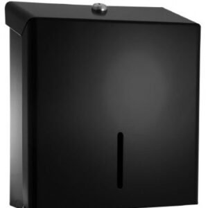 Base Standard C Fold Paper Towel Dispenser - Black Powder Coated