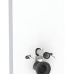 Geberit Monolith Glass Shrouded Frame & Cistern for Floor Standing WC White