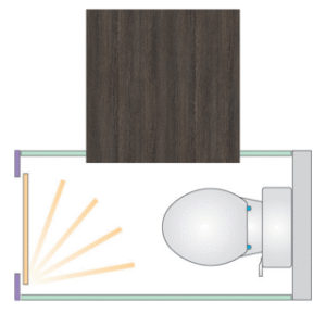 RapidFit Freestanding - 1 Cubicle Pack - Natural Sangha Wenge