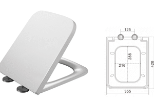 Artesan Annabel Square Wrap Soft Close Seat
