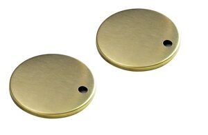 Artesan Hinge Covers - Brushed Brass