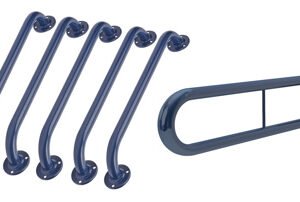 Base 6 Piece Grab Rail & Seat Set - Blue