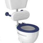 Base Doc M Low Level WC inc fittings - Blue Seat (Excluding back rest)