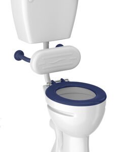 Base Doc M Low Level WC inc fittings - Blue Seat (Excluding back rest)