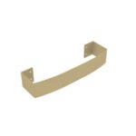 Dunorlan Towel Rail Hanger 320mm for 4 bars - Brushed Brass (By The Tunbridge Wells Brassware Co.)