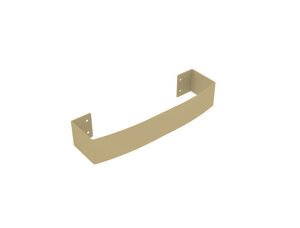 Dunorlan Towel Rail Hanger 320mm for 4 bars - Brushed Brass (By The Tunbridge Wells Brassware Co.)