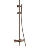 Bewl Round Thermostatic Shower Valve & Kit - Dark Brushed Bronze