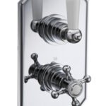 The Pantiles One Way Concealed Thermostatic Shower Valve - Chrome/White