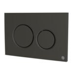 Dudley Drift Dual Flush Push Plate Matt Black
