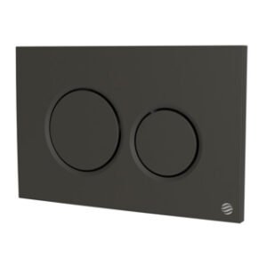 Dudley Drift Dual Flush Push Plate Matt Black
