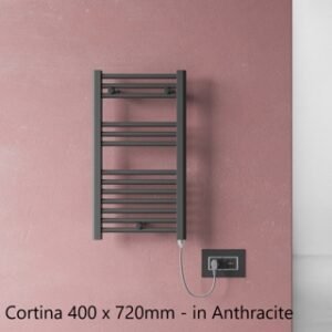 Lazzarini Cortina Electric Contract 400 x 720mm - Chrome