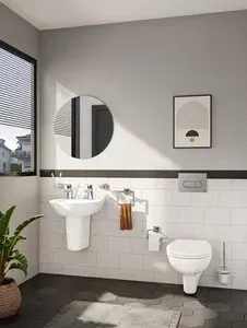 VitrA S20 Cloakroom Washbasin 450mm 2TH - White