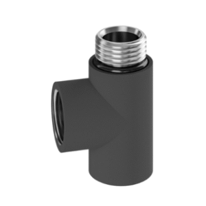 T-Piece for Heater Element - Anthracite (The Tunbridge Wells Brassware Co.)
