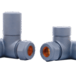 Minimalist Dual Fuel Corner Radiator Valve - Anthracite (Pair)