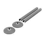 Retro Fit Pipe Sleeve Set 200mm x 18mm - Anthracite (The Tunbridge Wells Brassware Co.)