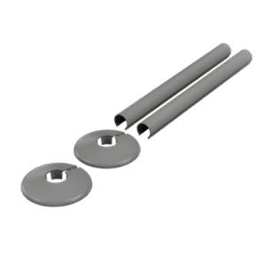 Retro Fit Pipe Sleeve Set 200mm x 18mm - Anthracite (The Tunbridge Wells Brassware Co.)