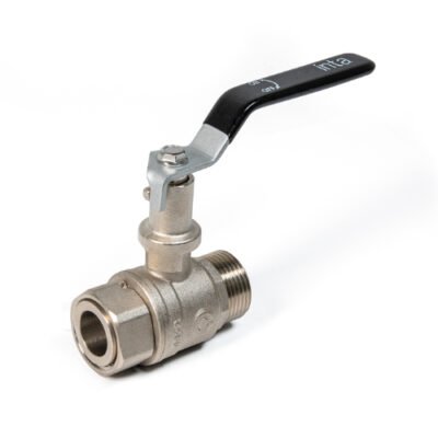 1" Female Swivel x 1" Male Flat Face Extended Lever Ball Valve