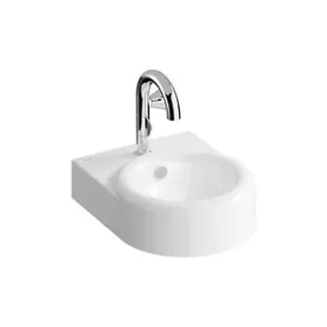 VitrA Liquid 400mm Washbasin 1TH & Overflow Hole - White