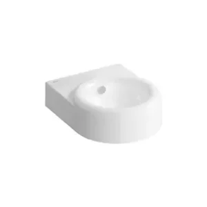 VitrA Liquid 400mm Washbasin, NTH, Overflow Hole - White