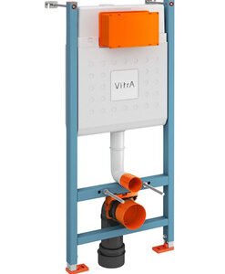 VitrA V-Fix Core 12cm Front Operated Floor & Wall Regular Frame - Including Cistern