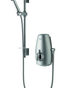 Aqualisa Aquastream Power Shower with Adjustable Head - Satin Chrome
