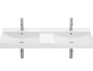 Roca ONA 1200 x 460 x 160mm Double 1TH Basin - White
