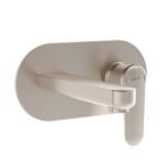 VitrA Root Round Built-In Basin Mixer Exposed Part Only - Brushed Nickel