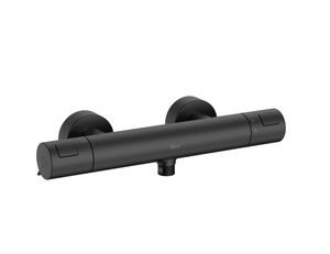 Roca T-500 Wall Mounted Thermostatic Shower Mixer - Matt Black