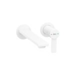 Roca New Targa Wall Mounted Basin Mixer - Matt White (exc built-in body)