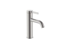 Roca ONA Mono Basin Mixer - Stainless Steel (incl. click clack waste)