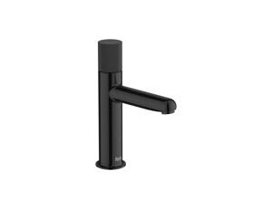 Roca Nu Stripes Smooth body Basin Mixer - Titanium Black