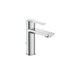 Roca New Targa Smooth Body Basin Mixer - Chrome (incl. cold start & click clack waste)