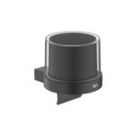 Hotels Round Wall Mounted Soap Dispenser With Lever - Matt Black