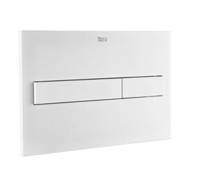 Roca Duplo One PL7 Dual Flush Plate - Matt White