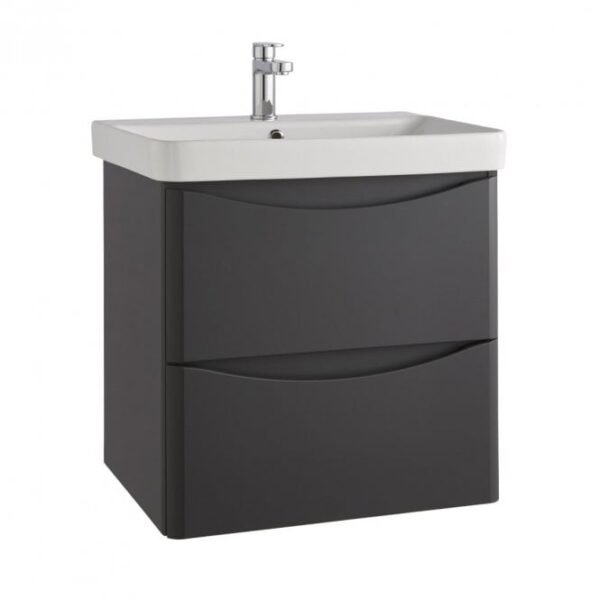 Arc 600x460mm Wall Mounted Unit Matt Graphite_1