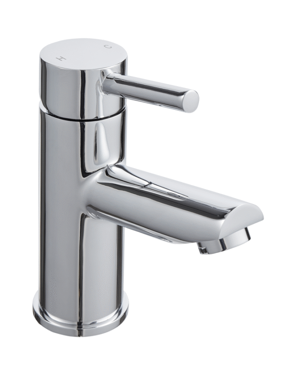Aztec Mono Basin Mixer with push waste (0FTAP01)_2