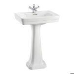 Burlington Contemporary 580mm Basin 1TH - White