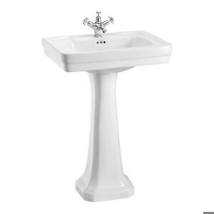 Burlington Contemporary 580mm Basin 1TH - White