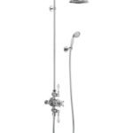 Burlington Avon Dual Function Valve with 9" Shower Head - Chrome/White
