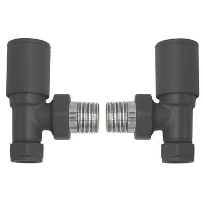15mm Towel Warmer Valve Twin Anthracite