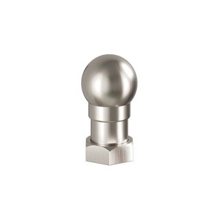Burlington Classique 1850 Profile Finial - Brushed Nickel (single)
