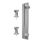 Burlington Classique 1909 1 x Handle with Back Plate & 2 x Profile Finial - Brushed Nickel