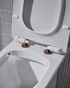 Tavistock Optional Hinge Cover Caps Brushed Bronze (pair)