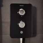 E2 Aqualisa Electric Shower with 3 Mode Handset 8.5kW Black