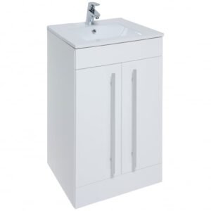 Purity 390. 500mm 2 Door Floor Standing Unit White_1