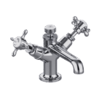 Burlington Guild Mono Deck Mounted Basin Mixer (excl. waste) - Chrome