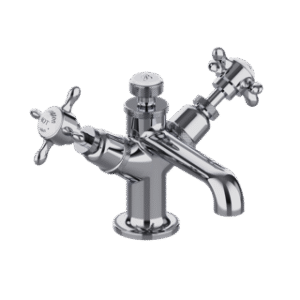 Burlington Guild Mono Deck Mounted Basin Mixer (excl. waste) - Chrome